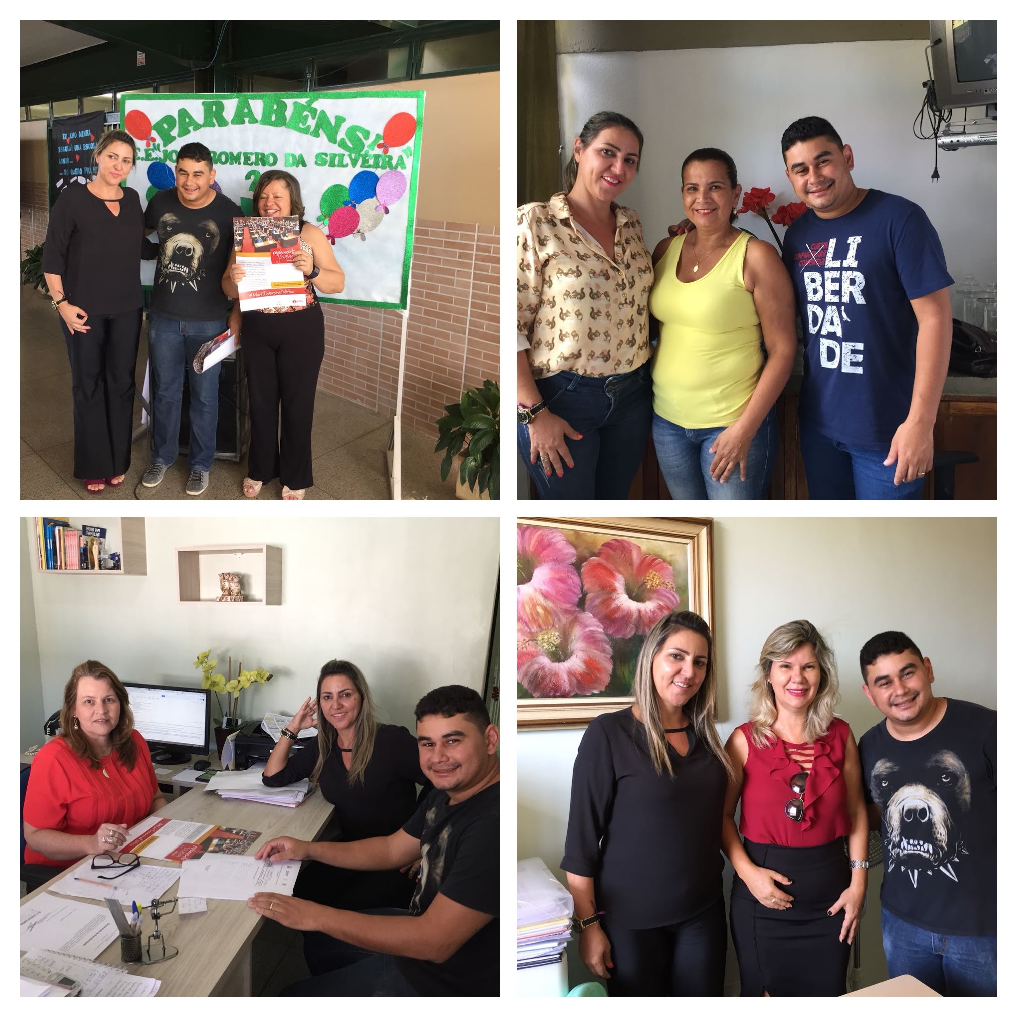 Equipe do Parlamento Jovem de João Pinheiro visita escolas participantes de 2018